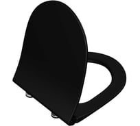 Тонкое дюропластовое сиденье Vitra Sento микролифт, цвет Матовый черный 120-483-009