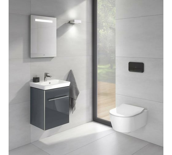 Клавиша смыва Villeroy & Boch ViConnect 269x13x161, черный глянцевый 922400RB