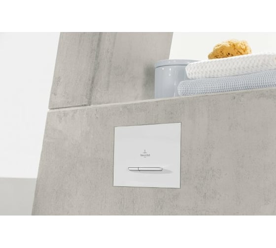 Клавиша смыва для унитаза Villeroy & Boch ViConnect 253x20x145, белый 92218068