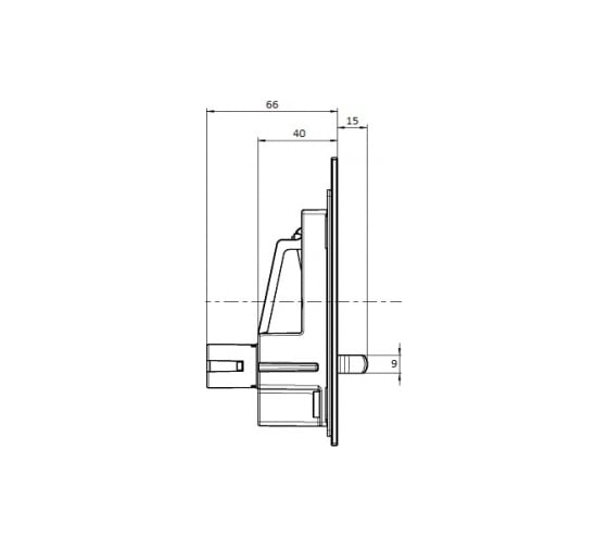 Клавиша смыва для унитаза Villeroy & Boch ViConnect 253x20x145, белый 92218068