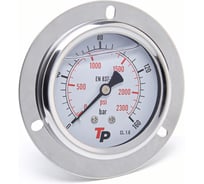 Манометр гидравлический Урдюга D63 мм, 0-160 bar, 1/4BSP TP фланцевый МГВФ160