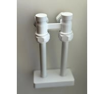 Узел подключения радиатора VIVALDO с евроконусами и трубками с чашкой белой AHRVDRPECWH