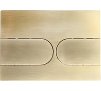 Кнопка смыва для инсталляции механическая Wonzon & Woghand Брашированное золото WW-IB233-BG