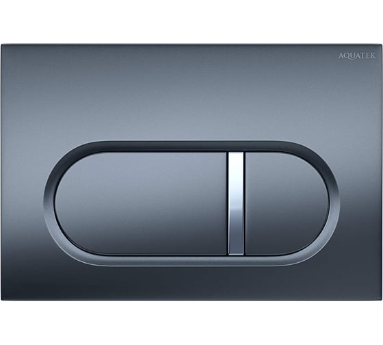 Панель смыва AQUATEK KDI-0000050 (016C-1) Оружейная сталь матовая (клавиши прямоугольные) 00000144075