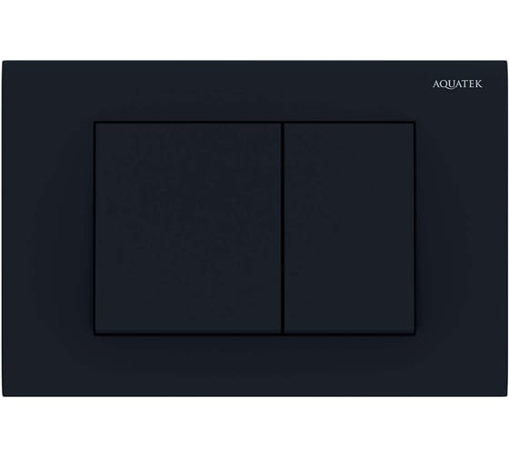 Панель смыва AQUATEK PNS-0000005 (001DQ) Черная матовая для INSP-0000001 Pneumo S (клавиши квадрат) 00000144589