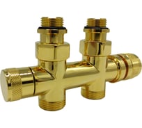 Узел нижнего подключения SR Rubinetterie прямой 1/2"х3/4"Е Золото 0682-1500D0E0