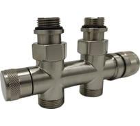 Узел нижнего подключения SR Rubinetterie прямой 1/2"х3/4"Е Никель матовый 0682-1500NSE0