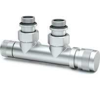 Узел нижнего подключения SR Rubinetterie угловой 1/2"х3/4"Е Хром матовый правый 0681-1500CSE0