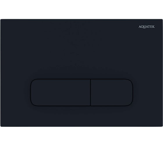 Панель смыва AQUATEK PNS-0000010 (002DQ) Черная матовая для INSP-0000001 Pneumo S (клавиши прямоугольная) 00000144596