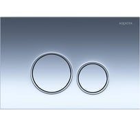 Панель смыва AQUATEK PNS-0000012 (005BQ) хром ободок хром для INSP-0000001 Pneumo S (клавиши круглые) 00000144598