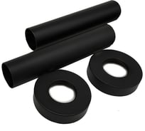Комплект декоративных трубок SR Rubinetterie L70 x D18-20-1/2”, цвет черный матовый 0491-1500V07S