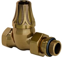 Прямой запорный клапан SR Rubinetterie серия Floral Old Style 1/2", цвет бронза 0397-1500Z000