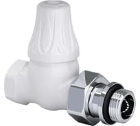 Прямой запорный клапан SR Rubinetterie серия Floral Old Style 1/2, цвет белый 0397-1500VC0A