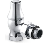 Угловой запорный клапан для радиатора SR Rubinetterie серия "ретро", 1/2, цвет хром 0341-1500C000