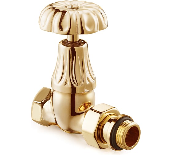 Прямой клапан SR Rubinetterie серия Floral Old Style 1/2, цвет золото 0338-1500D000