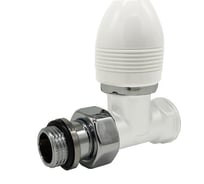 Прямой вентиль SR Rubinetterie серия "Ovus" 1/2", цвет белый 0436-1500VC0A