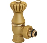 Угловой клапан SR Rubinetterie серия "Liberty" 1/2"х3/4", цвет золото RAL1036 0325-2000V00R
