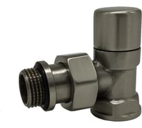 Угловой запорный клапан SR Rubinetterie серия "Ovus" 1/2", цвет матовый никель 0453-1500NS00