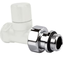 Прямой запорный клапан SR Rubinetterie серия "Ovus" 1/2", цвет белый 0454-1500VC0A