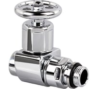 Прямой вентиль SR Rubinetterie серия "Prestige & Minimal" маховик, 1/2", цвет хром 0336-1500C000