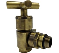 Угловой вентиль SR Rubinetterie серия "Prestige & Minimal" крест, 1/2", цвет бронза 0375-1500Z000