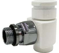 Угловой запорный вентиль SR Rubinetterie серия "Prestige & Minimal" 1/2", цвет белый 0353-1500VC0A