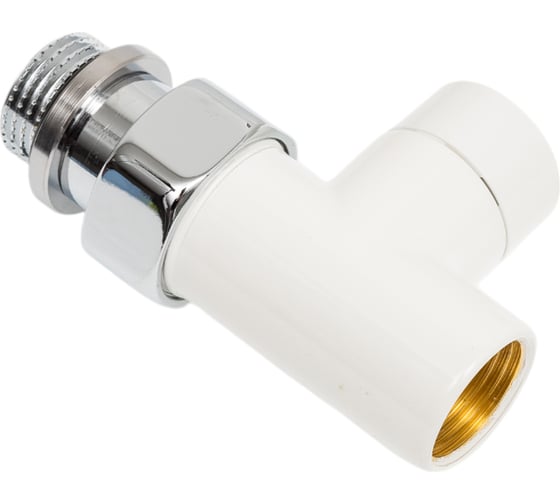 Запорный клапан SR Rubinetterie серия "Tondera Light" прямой, 1/2", цвет белый 0779-1500VC0A