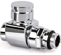 Прямой запорный вентиль SR Rubinetterie серия "Prestige & Minimal" 1/2", цвет хром 0354-1500C000