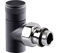 Угловой запорный клапан SR Rubinetterie Tondera 1/2", черный 0670-1500VC0S