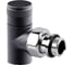Угловой запорный клапан SR Rubinetterie Tondera 1/2", черный 0670-1500VC0S 1