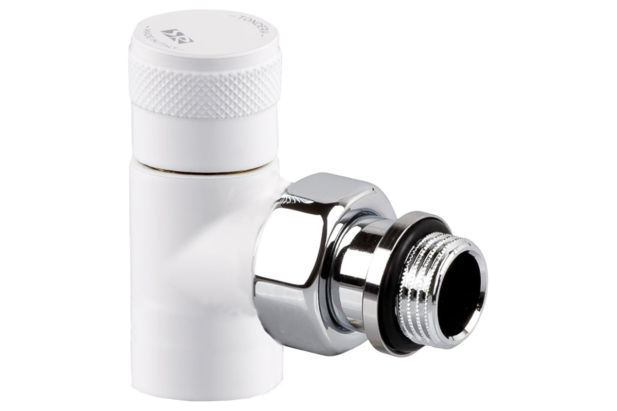 Угловой запорный клапан SR Rubinetterie Tondera 1/2", белый 0670 ...