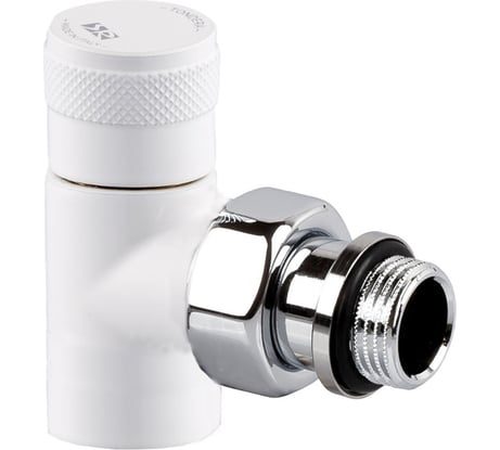 Угловой запорный клапан SR Rubinetterie Tondera 1/2", белый 0670-1500VC0A