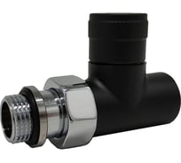 Прямой запорный клапан SR Rubinetterie Tondera 1/2", черный 0672-1500VC0S