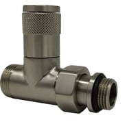 Прямой вентиль SR Rubinetterie Tondera ручная регулировка 1/2"х3/4" E, матовый никель 0625-1500NSE0