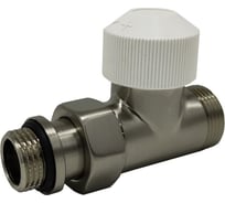 Прямой клапан SR Rubinetterie Tondera термостатический 1/2"х3/4" E, матовый никель 0635-1500NSE0