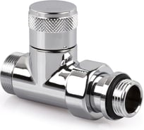 Прямой запорный вентиль SR Rubinetterie Tondera 1/2"х3/4" E, цвет хром 0675-1500C0E0