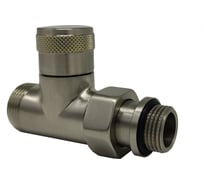 Прямой запорный вентиль SR Rubinetterie Tondera 1/2"х3/4" E, цвет матовый никель 0675-1500NSE0