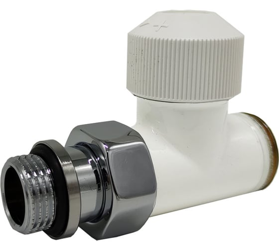 Прямой клапан SR Rubinetterie Tondera термостатический 1/2"х3/4" Е, цвет белый 0635-1500VCEA