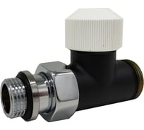 Прямой клапан SR Rubinetterie Tondera термостатический 1/2"х3/4" Е, цвет черный 0635-1500VCES