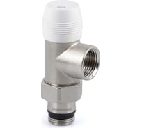 Запорный клапан SR Rubinetterie осевой 1/2", цвет никель 0220-1500N000