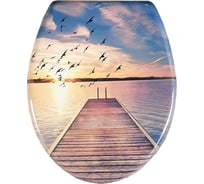 Сиденье для унитаза SANTRADE Морской закат 0508