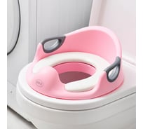 Детское сиденье-накладка для унитаза SANTRADE розовое 0186