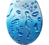 Сиденье для унитаза SANTRADE Капли воды на стекле 0519