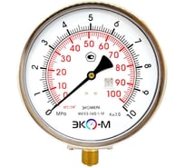 Манометр ЭКО-М Экомера МД93-160мм 0..10МПа М20*1,5 (Гидрозаполненный) МД93-160-М-10МПа