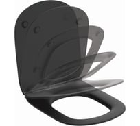 Крышка-сиденье для унитаза Ideal Standard Silk Black Tesi T3527V3