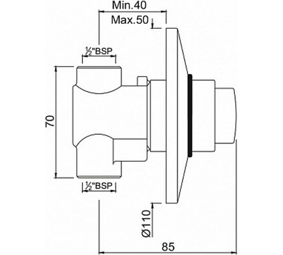 Вентиль для писсуара Jaquar PRS-CHR-073