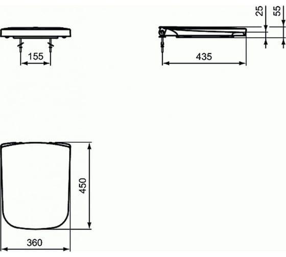 Сиденье и крышка для унитаза Ideal Standard STRADA J469701