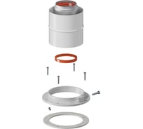 Адаптер вертикальный коаксиальный Okseler 60/100 (Bosch, Buderus, Navien S/C/E, Baxi ECO Nova/Classic, Лемакс, Fo oks00011