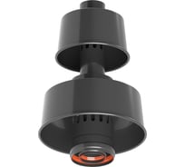 Оголовок с ветрозащитой Okseler D 80/125 ЧЕРНЫЙ oks00091