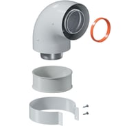 Отвод промежуточный Okseler угол 90 гр. 60/100 (наружный диаметр папа/папа) oks00115